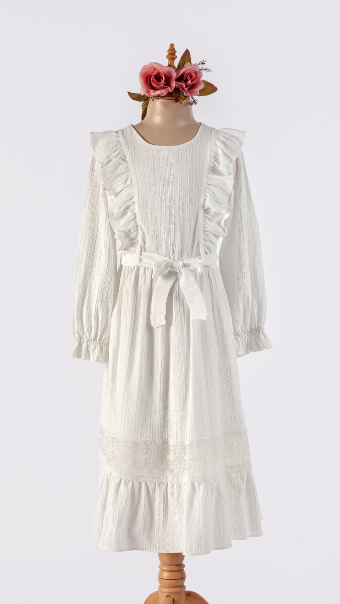 Wholesale Girls' Belted Dress 6-12Y - Producer: Tivido - Wholesale Kids & Baby Clothes From Turkey - TheBS Kids