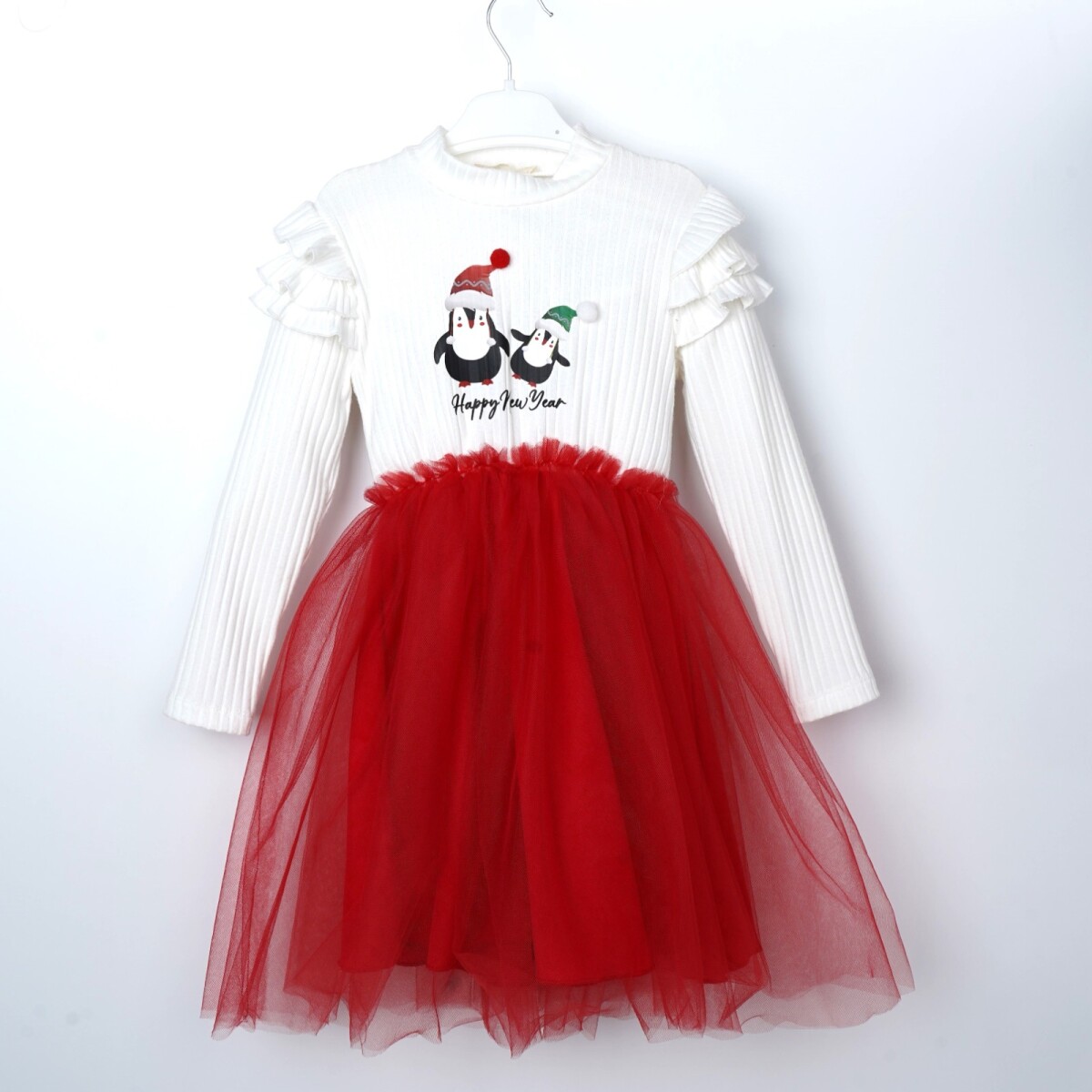 Wholesale Girls Christmas Tulle Dress 3-6Y - Producer: Büşra Bebe - Wholesale Kids & Baby Clothes From Turkey - TheBS Kids