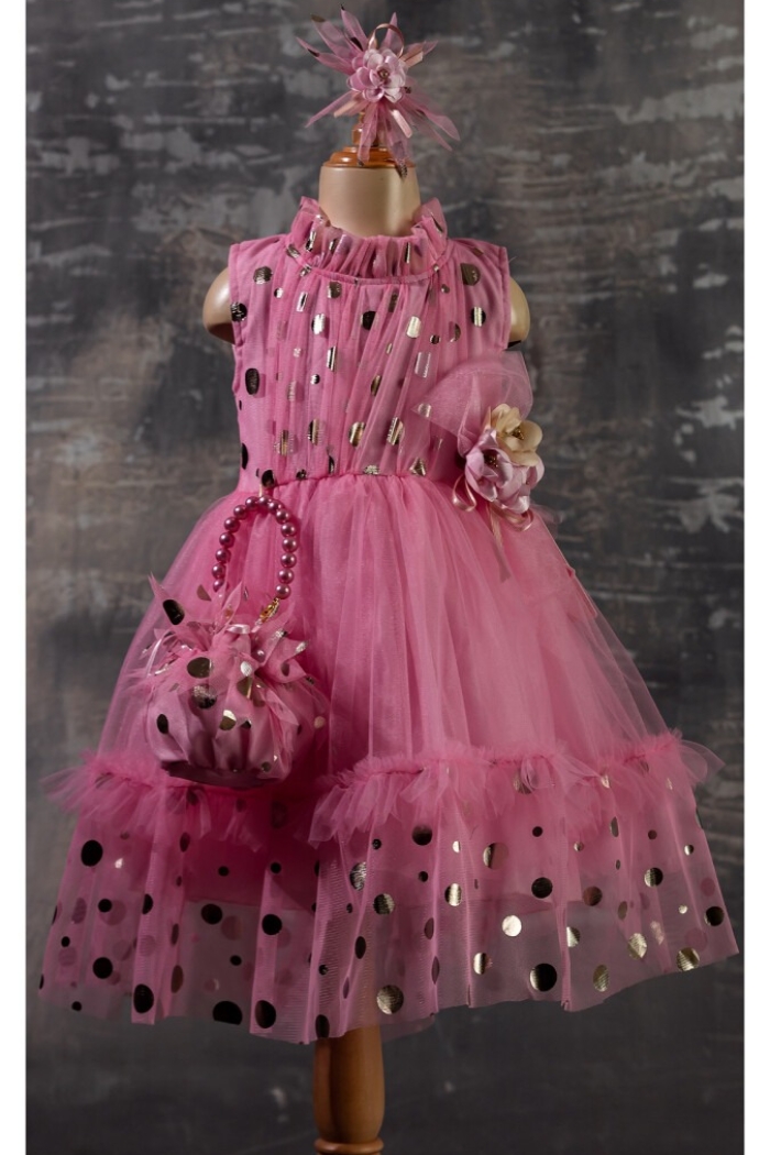 Wholesale Girls Dress with Bag 6-12Y - Producer: Tivido - Wholesale Kids & Baby Clothes From Turkey - TheBS Kids