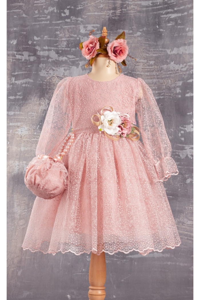 Wholesale Girls Dress with Bag 6-12Y - Producer: Tivido - Wholesale Kids & Baby Clothes From Turkey - TheBS Kids