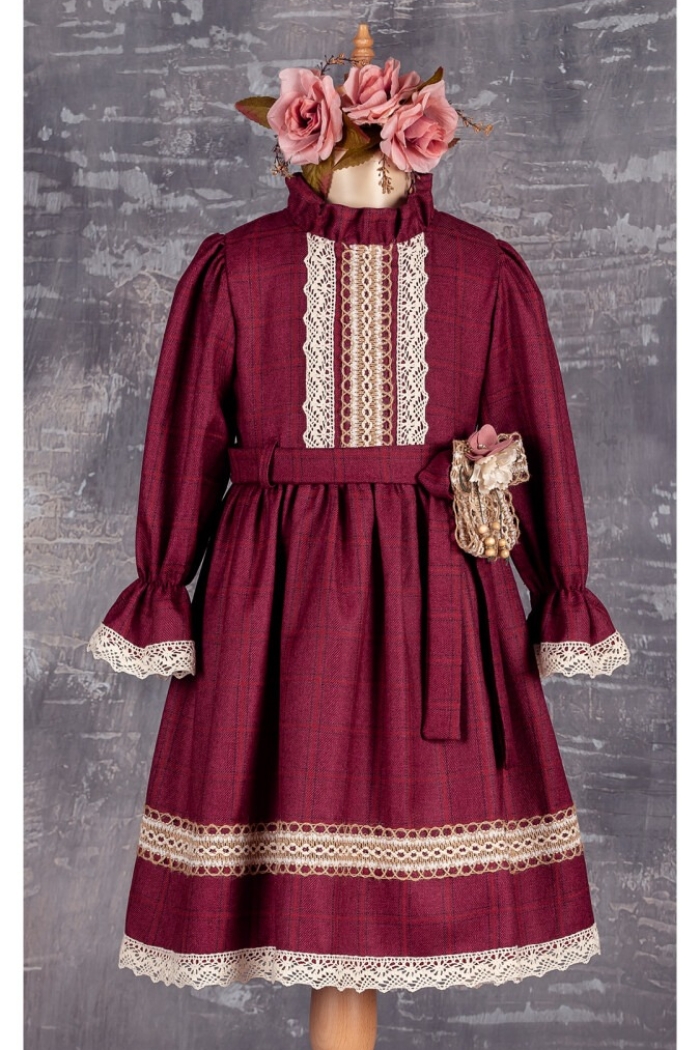 Wholesale Girls Dress with Belt 6-12Y - Producer: Tivido - Wholesale Kids & Baby Clothes From Turkey - TheBS Kids