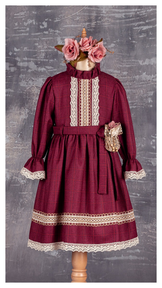 Wholesale Girls Dress with Belt 6-12Y - Producer: Tivido - Wholesale Kids & Baby Clothes From Turkey - TheBS Kids