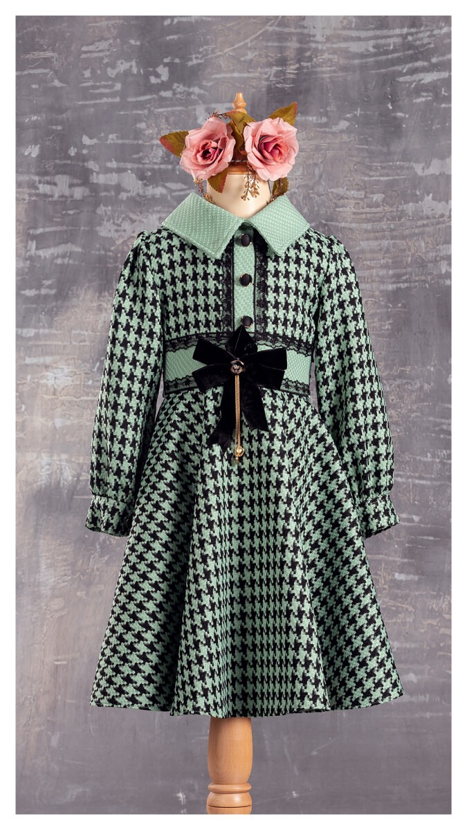 Wholesale Girls Dress with Button 6-12Y - Producer: Tivido - Wholesale Kids & Baby Clothes From Turkey - TheBS Kids