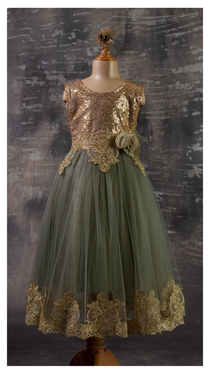 Wholesale Girls Dress with Flower 6-12Y - Producer: Tivido - Wholesale Kids & Baby Clothes From Turkey - TheBS Kids