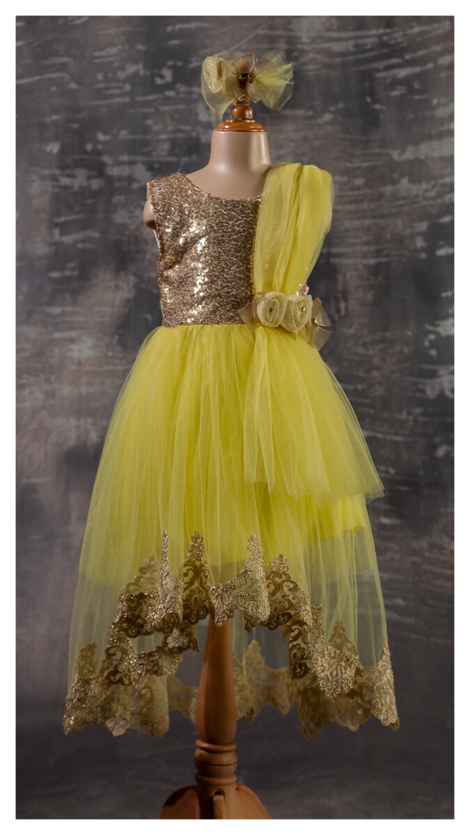 Wholesale Girls Dress with Flower 6-12Y - Producer: Tivido - Wholesale Kids & Baby Clothes From Turkey - TheBS Kids