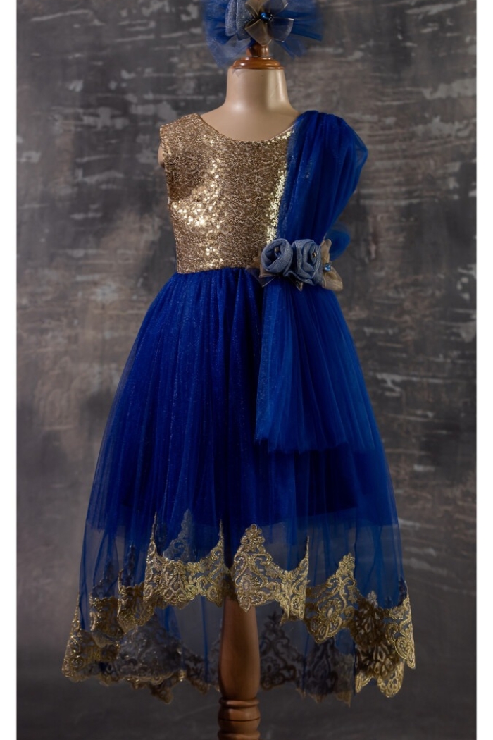 Wholesale Girls Dress with Flower 6-12Y - Producer: Tivido - Wholesale Kids & Baby Clothes From Turkey - TheBS Kids