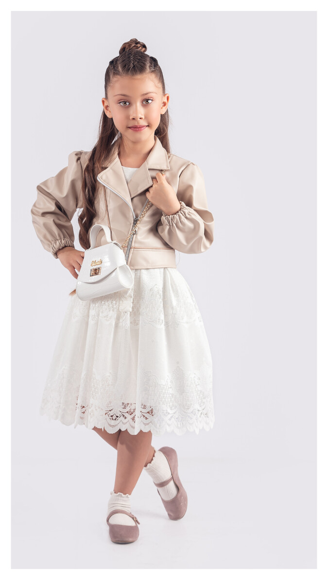 Wholesale Girls Dress with Jacket and Bag 6-12Y - Producer: Tivido - Wholesale Kids & Baby Clothes From Turkey - TheBS Kids