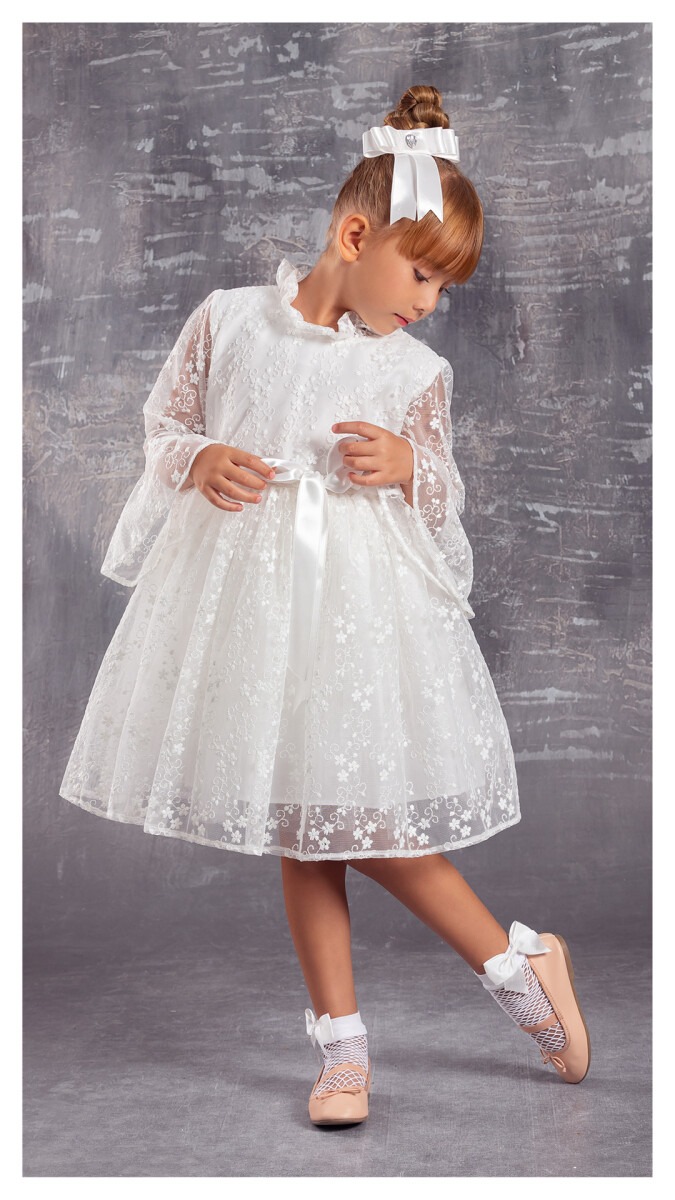 Wholesale Girls Dress with Lacy 6-12Y - Producer: Tivido - Wholesale Kids & Baby Clothes From Turkey - TheBS Kids