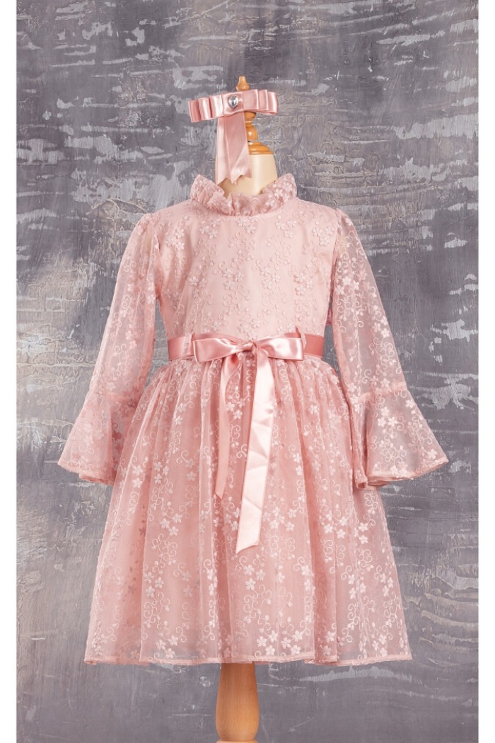 Wholesale Girls Dress with Lacy 6-12Y - Producer: Tivido - Wholesale Kids & Baby Clothes From Turkey - TheBS Kids
