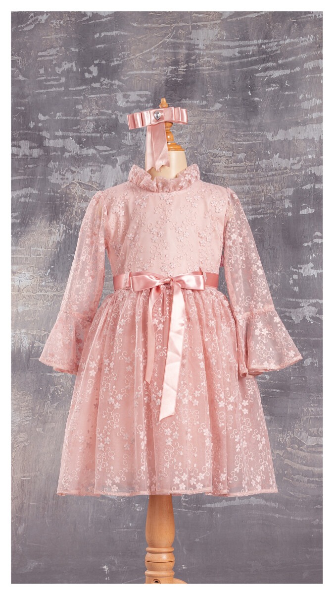Wholesale Girls Dress with Lacy 6-12Y - Producer: Tivido - Wholesale Kids & Baby Clothes From Turkey - TheBS Kids