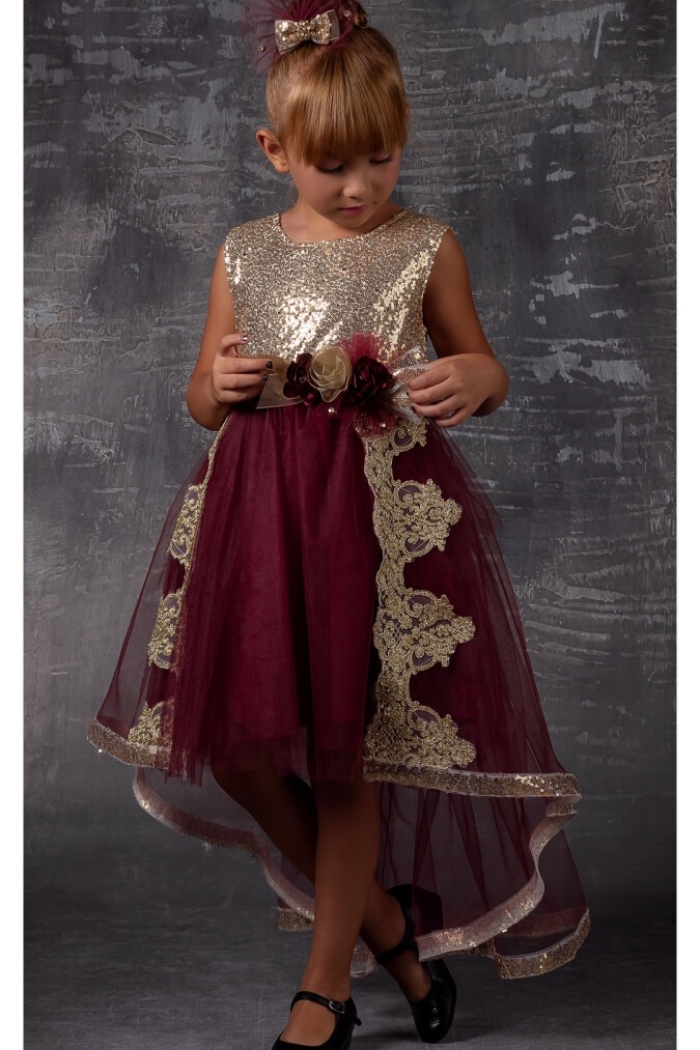 Wholesale Girls Dress with Lacy 6-12Y - Producer: Tivido - Wholesale Kids & Baby Clothes From Turkey - TheBS Kids