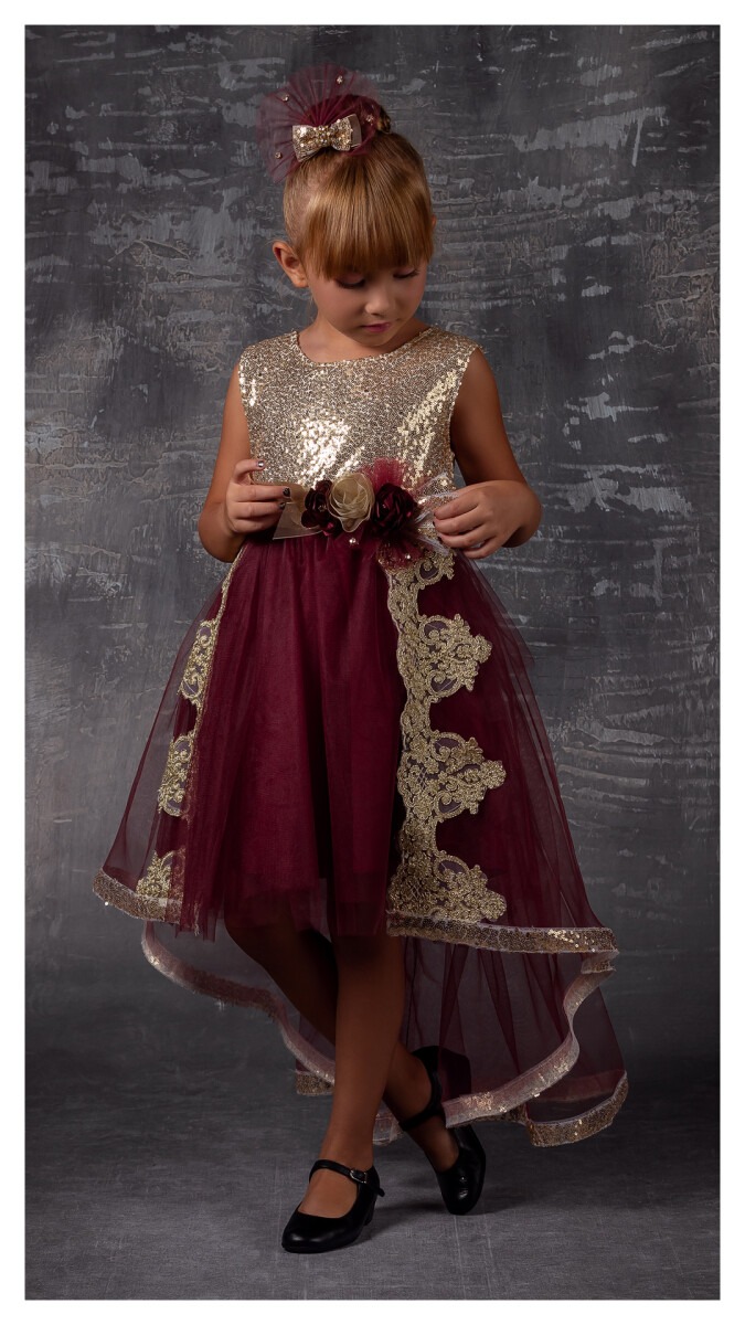 Wholesale Girls Dress with Lacy 6-12Y - Producer: Tivido - Wholesale Kids & Baby Clothes From Turkey - TheBS Kids