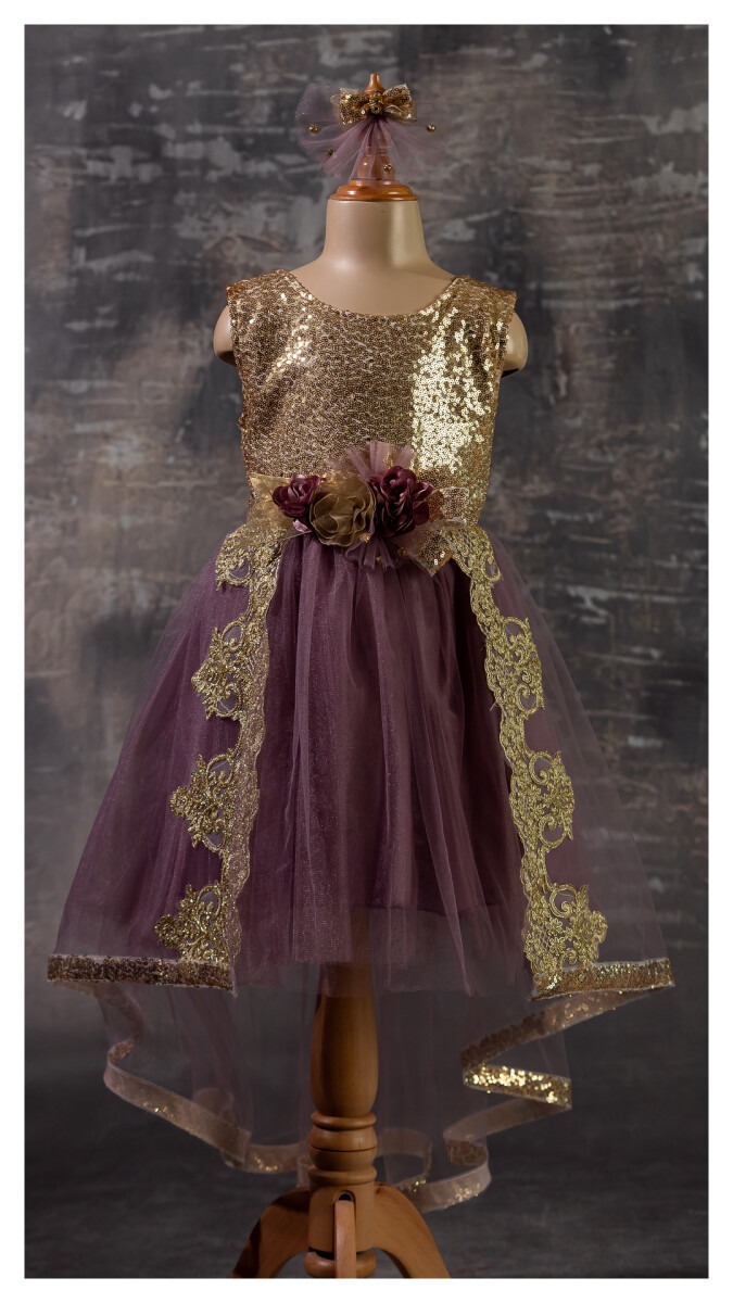 Wholesale Girls Dress with Lacy 6-12Y - Producer: Tivido - Wholesale Kids & Baby Clothes From Turkey - TheBS Kids