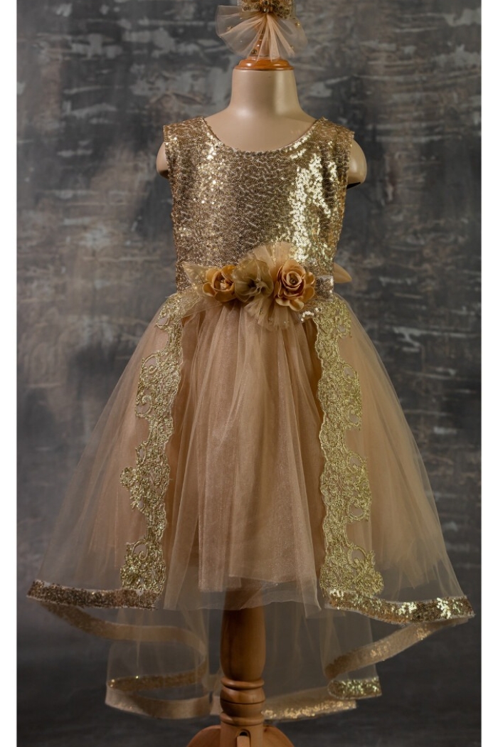 Wholesale Girls Dress with Lacy 6-12Y - Producer: Tivido - Wholesale Kids & Baby Clothes From Turkey - TheBS Kids
