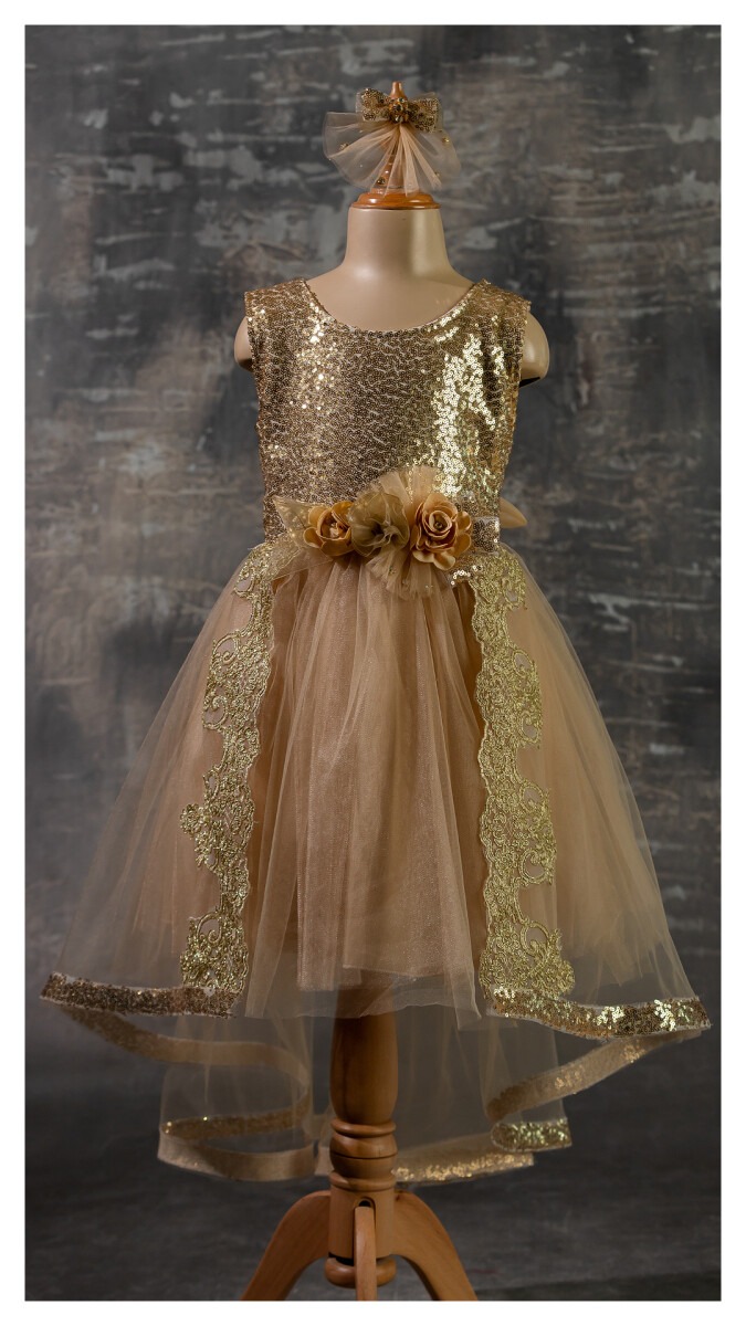 Wholesale Girls Dress with Lacy 6-12Y - Producer: Tivido - Wholesale Kids & Baby Clothes From Turkey - TheBS Kids