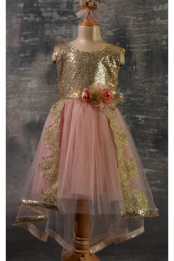 Wholesale Girls Dress with Lacy 6-12Y - Producer: Tivido - Wholesale Kids & Baby Clothes From Turkey - TheBS Kids