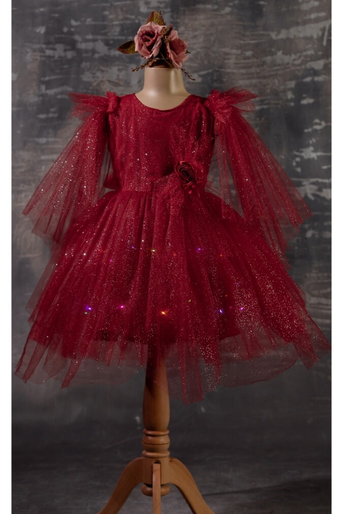 Wholesale Girls Dress with Light 5-8Y - Producer: Tivido - Wholesale Kids & Baby Clothes From Turkey - TheBS Kids