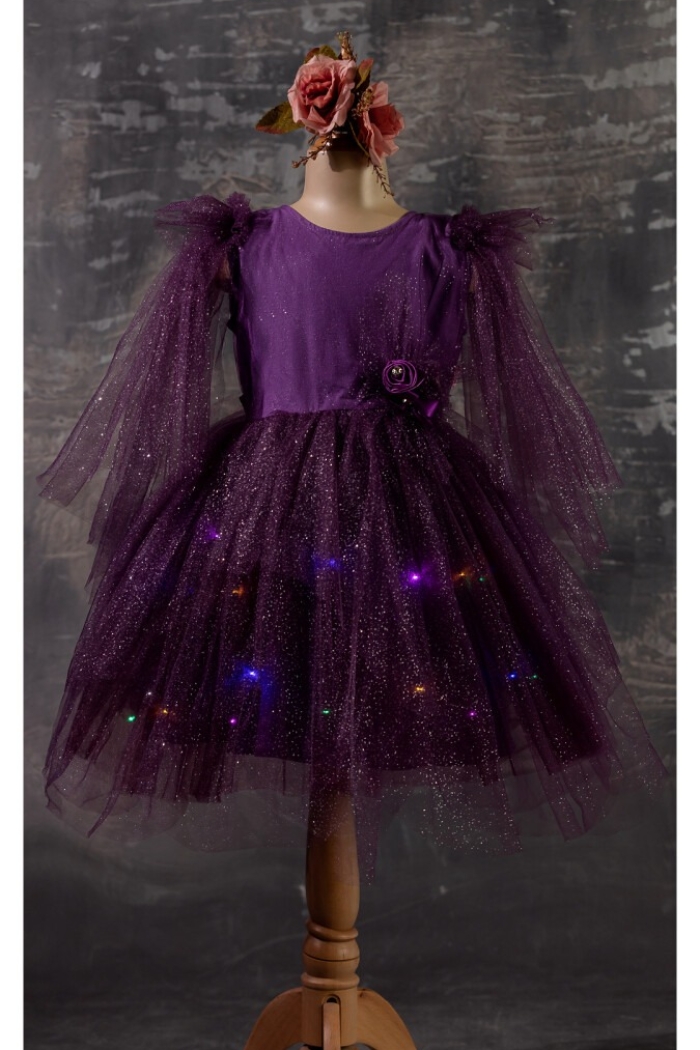 Wholesale Girls Dress with Light 5-8Y - Producer: Tivido - Wholesale Kids & Baby Clothes From Turkey - TheBS Kids