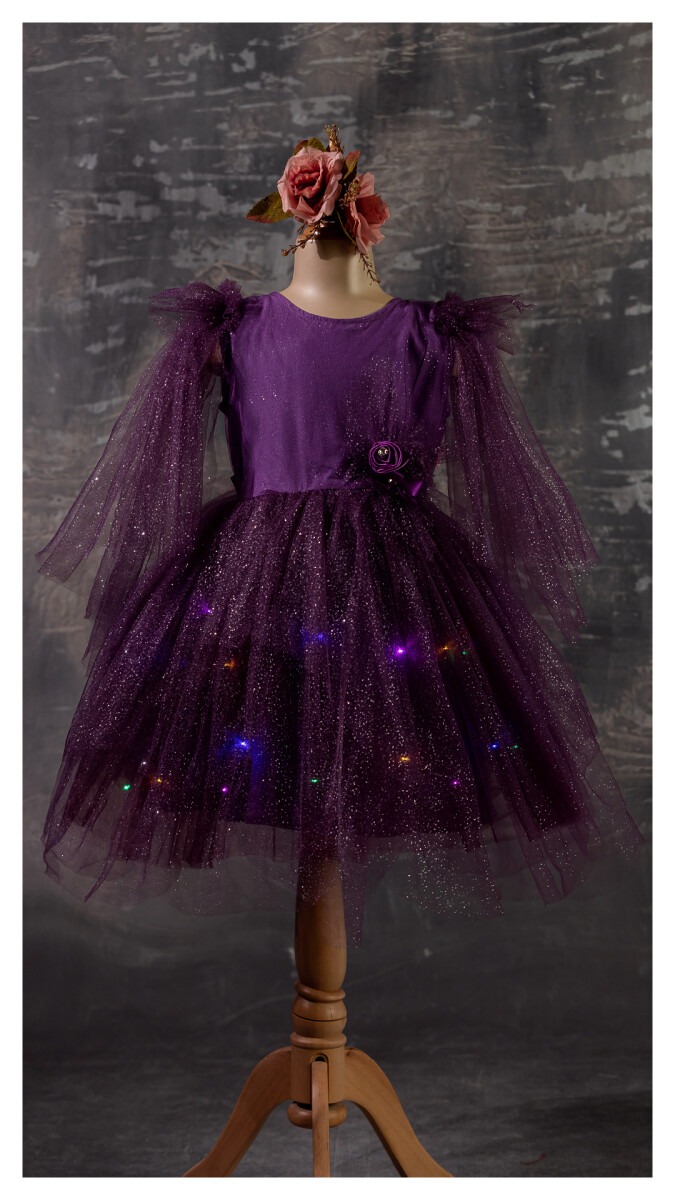 Wholesale Girls Dress with Light 5-8Y - Producer: Tivido - Wholesale Kids & Baby Clothes From Turkey - TheBS Kids