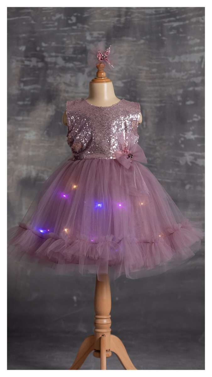 Wholesale Girls Dress with Light 5-8Y - Producer: Tivido - Wholesale Kids & Baby Clothes From Turkey - TheBS Kids