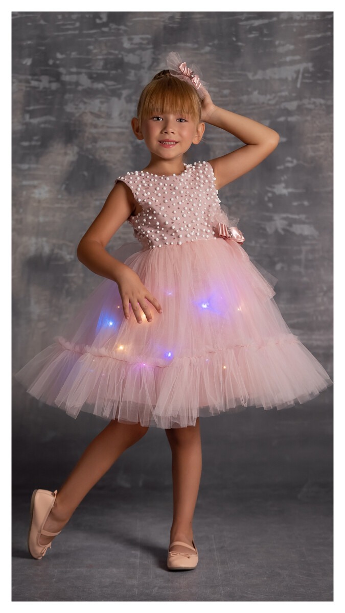 Wholesale Girls Dress with Lights 5-8Y - Producer: Tivido - Wholesale Kids & Baby Clothes From Turkey - TheBS Kids