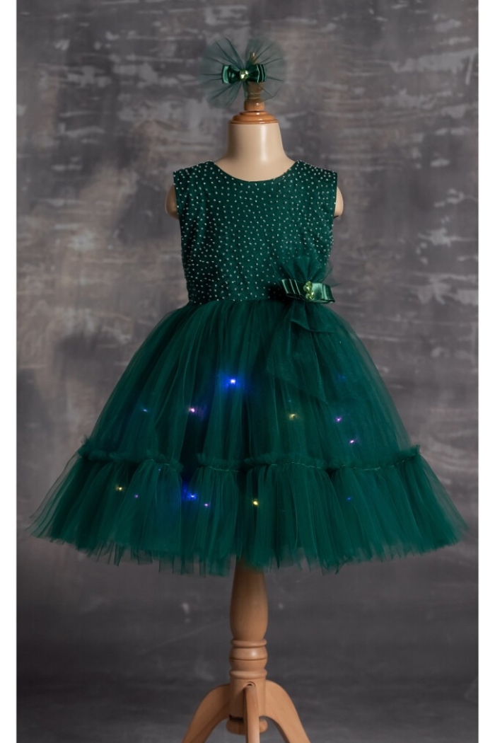 Wholesale Girls Dress with Lights 5-8Y - Producer: Tivido - Wholesale Kids & Baby Clothes From Turkey - TheBS Kids