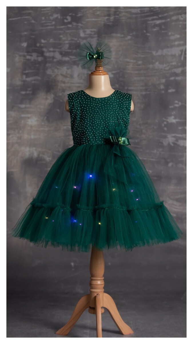 Wholesale Girls Dress with Lights 5-8Y - Producer: Tivido - Wholesale Kids & Baby Clothes From Turkey - TheBS Kids