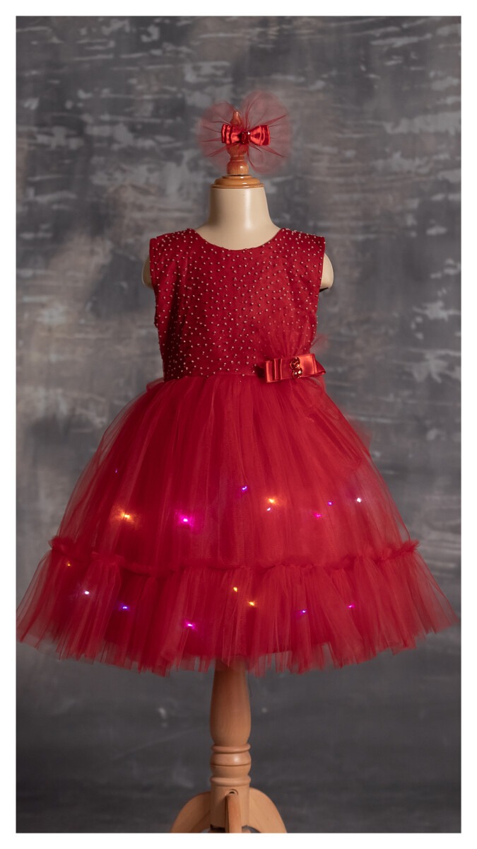 Wholesale Girls Dress with Lights 5-8Y - Producer: Tivido - Wholesale Kids & Baby Clothes From Turkey - TheBS Kids