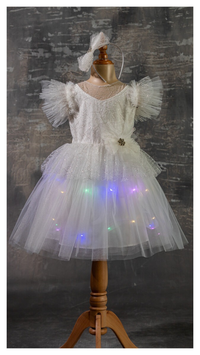 Wholesale Girls Dress with Lights 5-8Y - Producer: Tivido - Wholesale Kids & Baby Clothes From Turkey - TheBS Kids