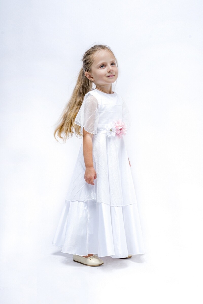 Wholesale Girls Dress with Striped and Tulle 2-5Y 1022-23023* - Producer: Wecan - Wholesale Kids & Baby Clothes From Turkey - TheBS Kids