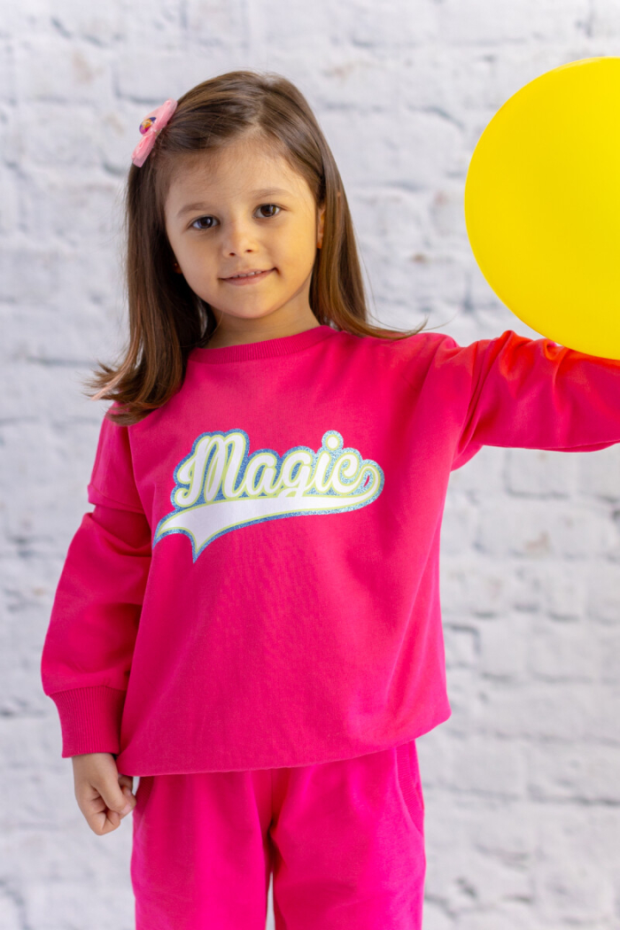 Wholesale Girl's Glitter Printed Basic Sweatshirt 1-12Y - Producer: Zeyland - Wholesale Kids & Baby Clothes From Turkey - TheBS Kids
