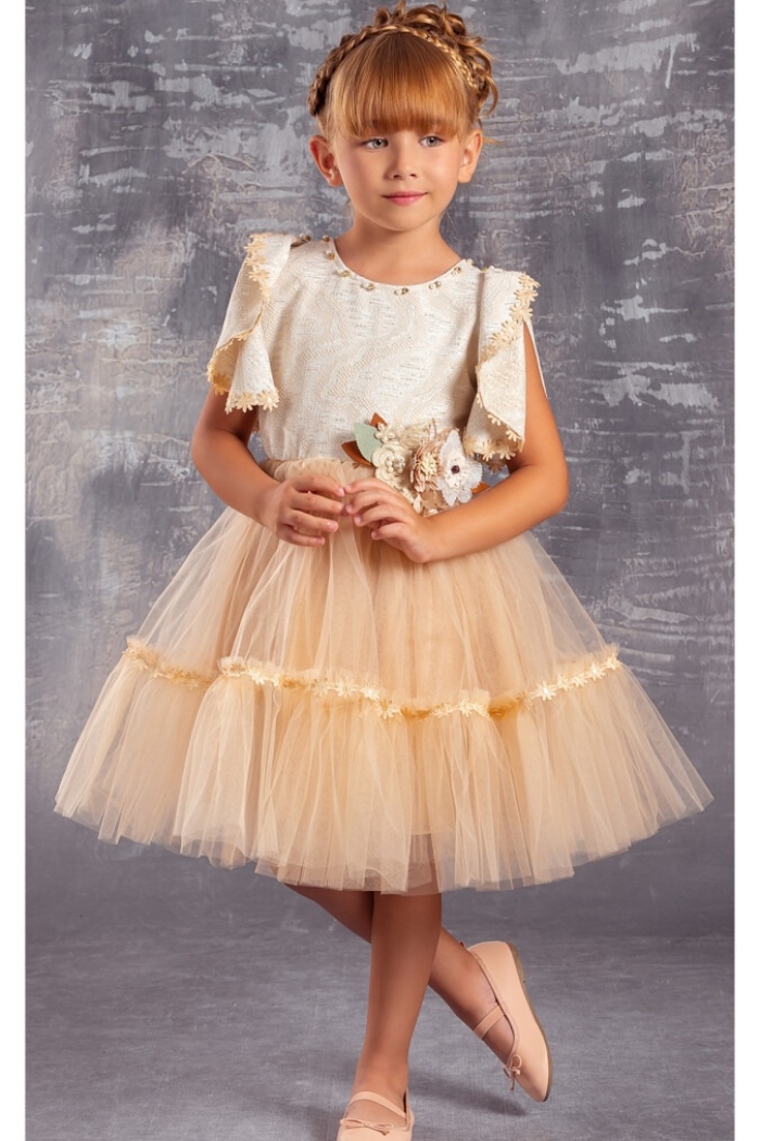 Wholesale Girls Party Wear Dress with Jacquard 6-12Y - Producer: Tivido - Wholesale Kids & Baby Clothes From Turkey - TheBS Kids