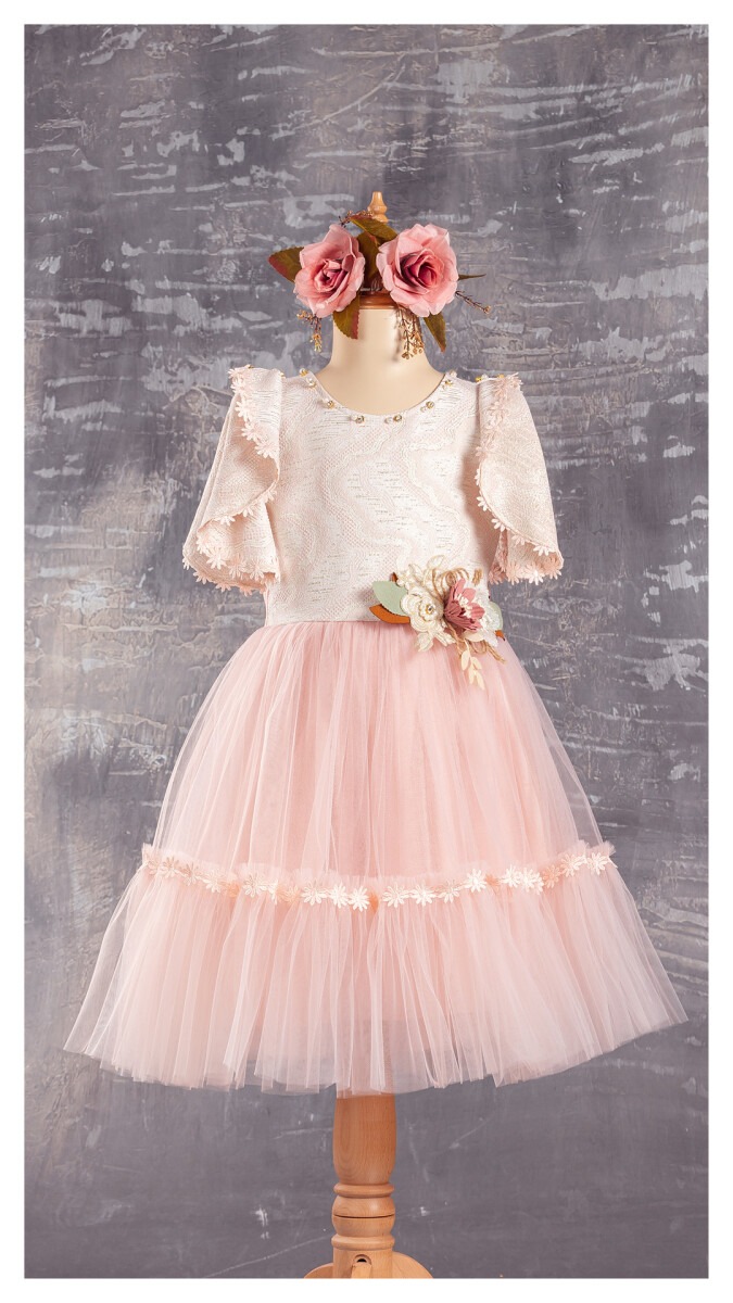 Wholesale Girls Party Wear Dress with Jacquard 6-12Y - Producer: Tivido - Wholesale Kids & Baby Clothes From Turkey - TheBS Kids