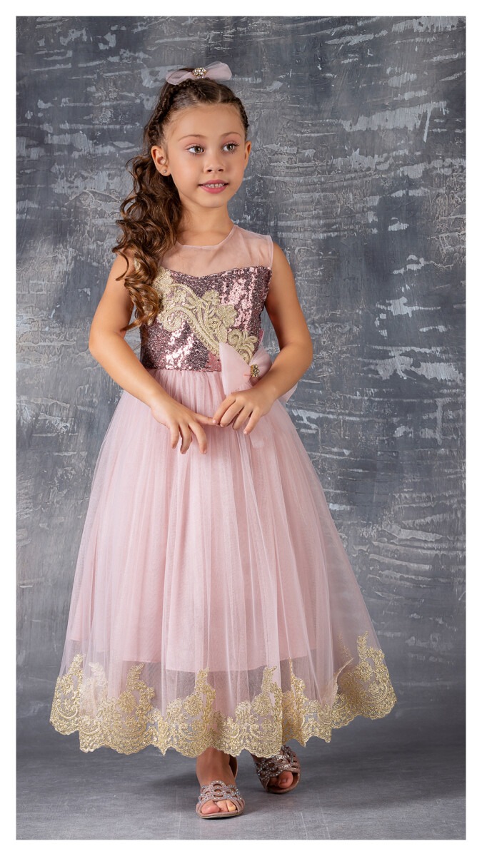 Wholesale Girls Partywear Dress with Lacy 6-12Y - Producer: Tivido - Wholesale Kids & Baby Clothes From Turkey - TheBS Kids