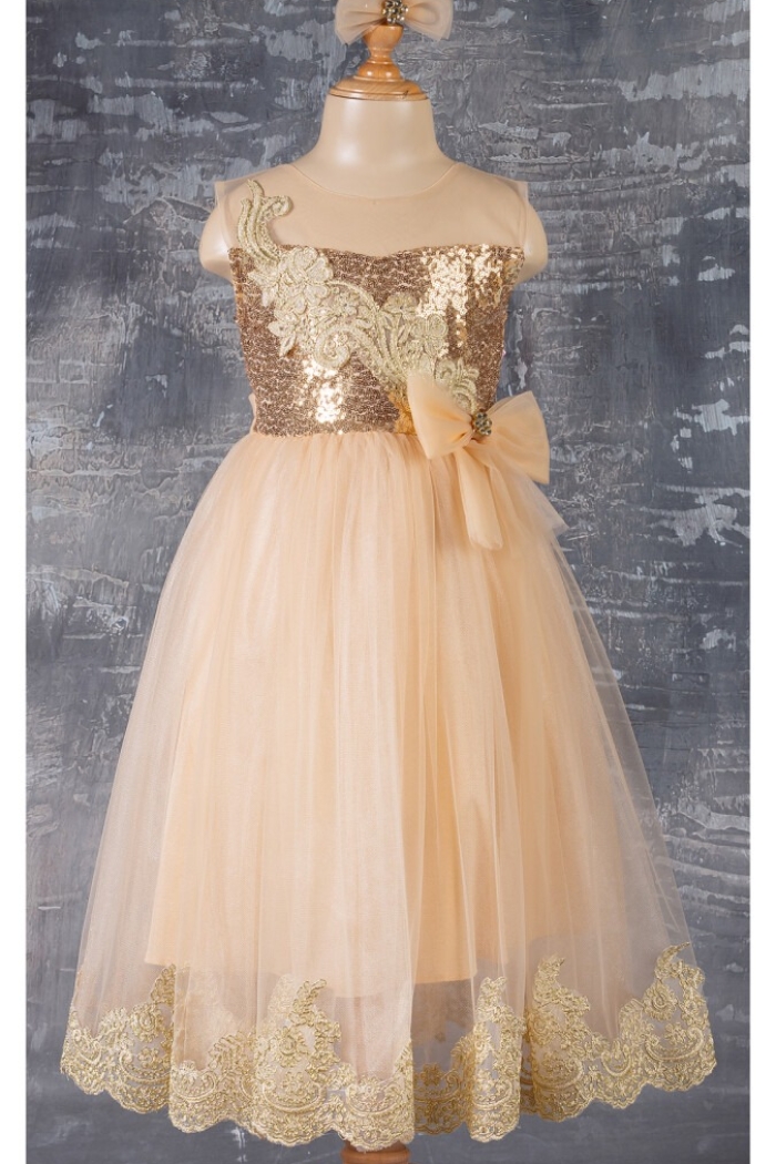 Wholesale Girls Partywear Dress with Lacy 6-12Y - Producer: Tivido - Wholesale Kids & Baby Clothes From Turkey - TheBS Kids