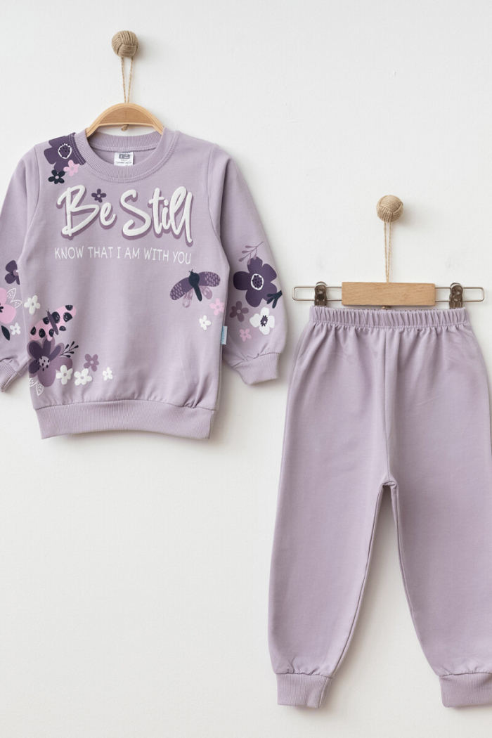 Wholesale Girls' Printed Tracksuit Set 2-4Y - Producer: Hoppidik - Wholesale Kids & Baby Clothes From Turkey - TheBS Kids