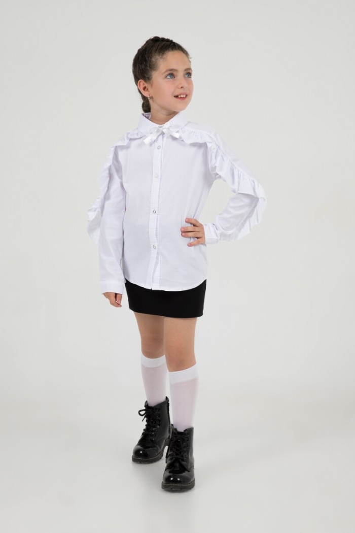 Wholesale Girls School Fornal Shirt 7-10Y - Producer: Büşra Bebe - Wholesale Kids & Baby Clothes From Turkey - TheBS Kids