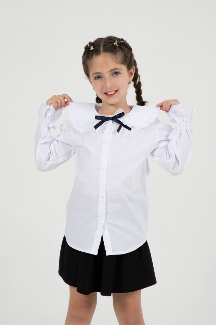 Wholesale Girls School Fornal Shirt 7-10Y - Producer: Büşra Bebe - Wholesale Kids & Baby Clothes From Turkey - TheBS Kids