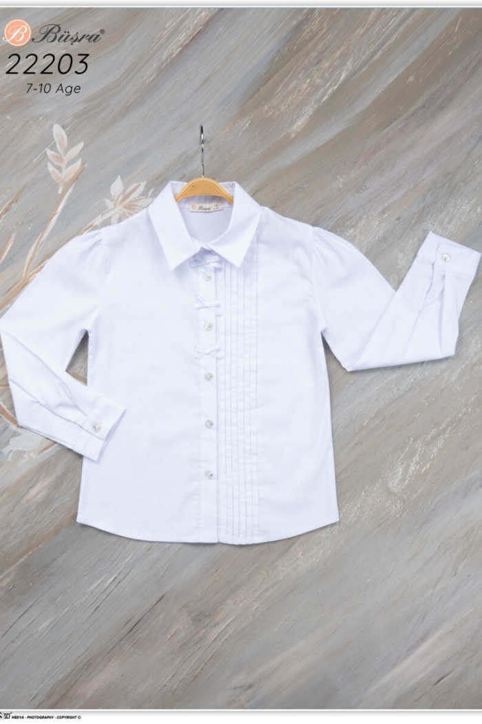Wholesale Girls Shirt with Rib 7-10Y - Producer: Büşra Bebe - Wholesale Kids & Baby Clothes From Turkey - TheBS Kids