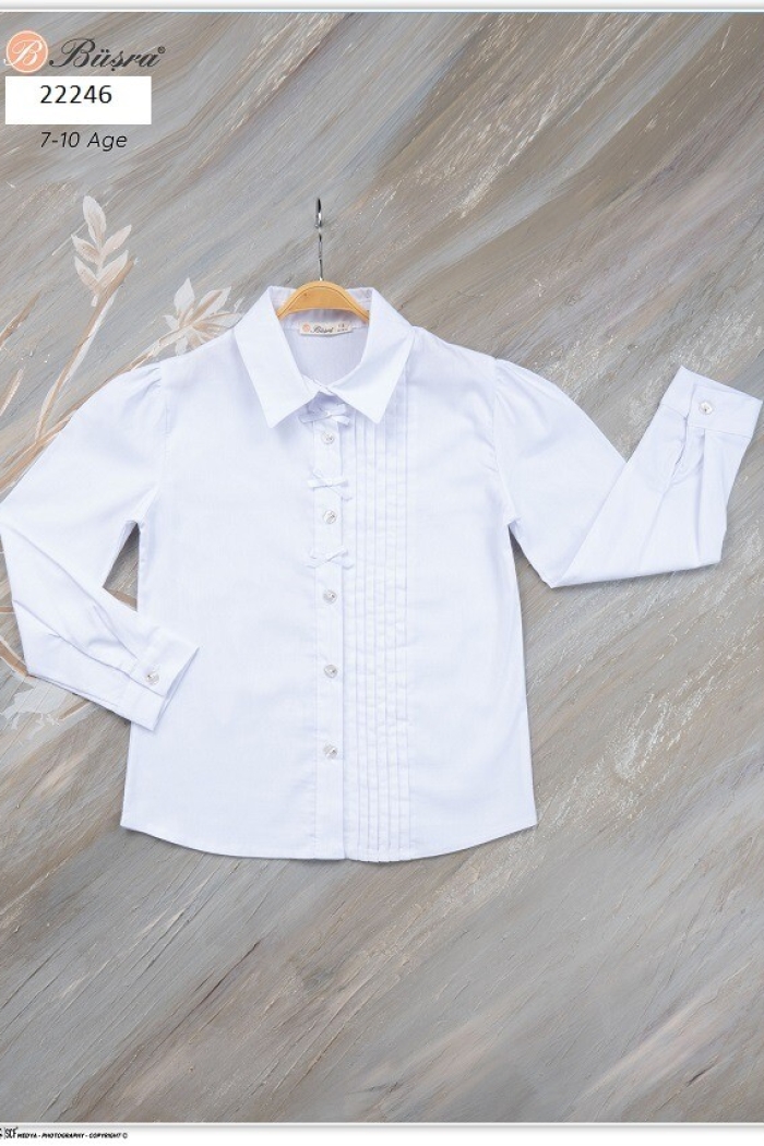 Wholesale Girls Shirt with Rib 7-10Y - Producer: Büşra Bebe - Wholesale Kids & Baby Clothes From Turkey - TheBS Kids