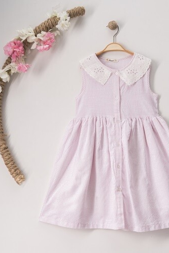 Wholesale Girls Striped Dress 7-10Y - Producer: Büşra Bebe - Wholesale Kids & Baby Clothes From Turkey - TheBS Kids