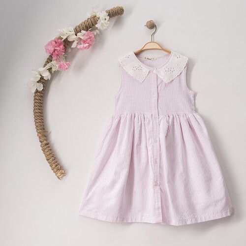 Wholesale Girls Striped Dress 7-10Y - Producer: Büşra Bebe - Wholesale Kids & Baby Clothes From Turkey - TheBS Kids