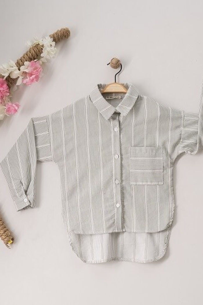 Wholesale Girls Striped Shirt 7-10Y - Producer: Büşra Bebe - Wholesale Kids & Baby Clothes From Turkey - TheBS Kids