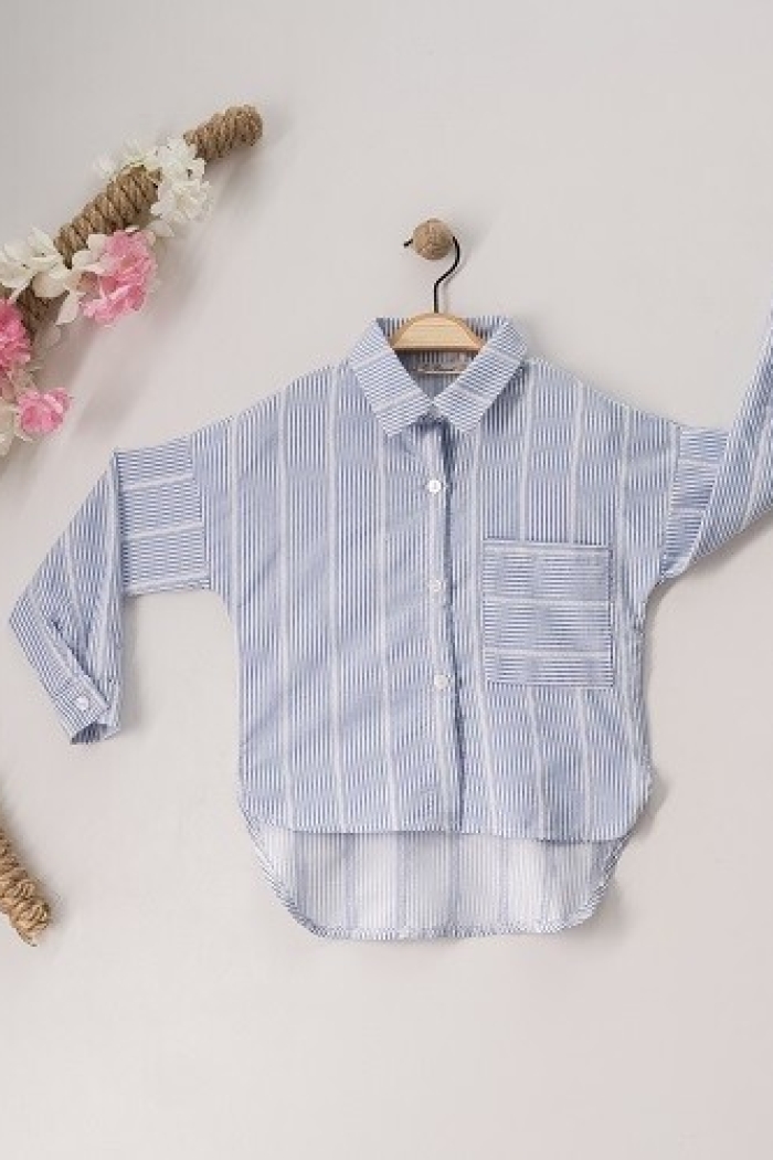 Wholesale Girls Striped Shirt 7-10Y - Producer: Büşra Bebe - Wholesale Kids & Baby Clothes From Turkey - TheBS Kids