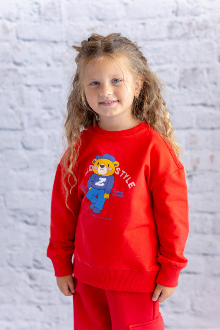 Wholesale Girl's Sweatshirt With Printing And Embroidery Details 1-12Y - Producer: Zeyland - Wholesale Kids & Baby Clothes From Turkey - TheBS Kids