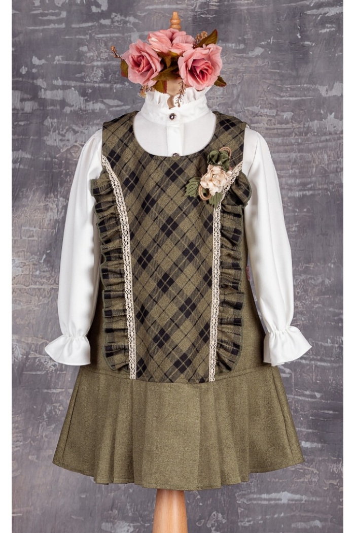 Wholesale Girls Tunic with Shirt 5-8Y 1042-2309* - Producer: Tivido - Wholesale Kids & Baby Clothes From Turkey - TheBS Kids
