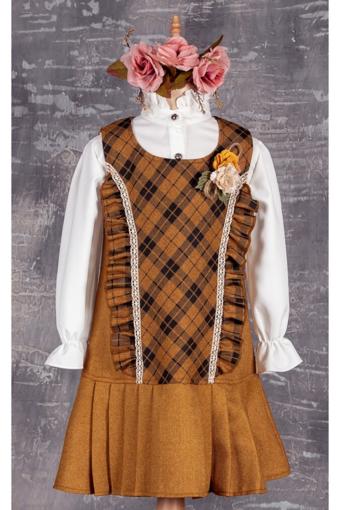 Wholesale Girls Tunic with Shirt 5-8Y 1042-2309* - Producer: Tivido - Wholesale Kids & Baby Clothes From Turkey - TheBS Kids