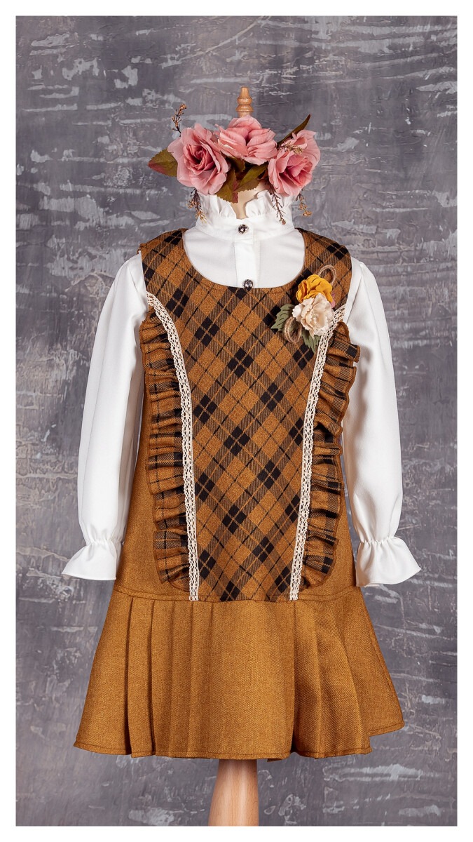 Wholesale Girls Tunic with Shirt 5-8Y 1042-2309* - Producer: Tivido - Wholesale Kids & Baby Clothes From Turkey - TheBS Kids