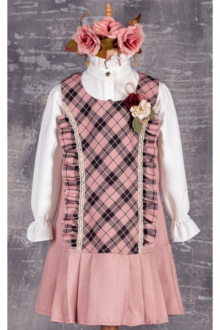 Wholesale Girls Tunic with Shirt 5-8Y 1042-2309* - Producer: Tivido - Wholesale Kids & Baby Clothes From Turkey - TheBS Kids