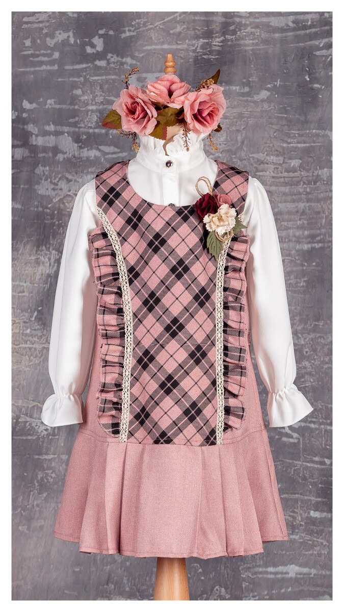 Wholesale Girls Tunic with Shirt 5-8Y 1042-2309* - Producer: Tivido - Wholesale Kids & Baby Clothes From Turkey - TheBS Kids